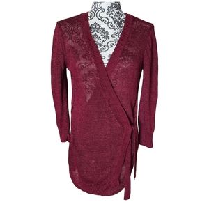 Theory lightweight wrap cardigan size medium